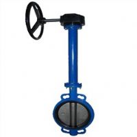 加長桿軟密封蝶閥,氣動(dòng)對夾式蝶閥